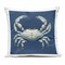 Stupell Industries Detailed Aquatic Blue Crab Outdoor Printed Pillow design by Elizabeth Medley, 18 x 7 x 18
